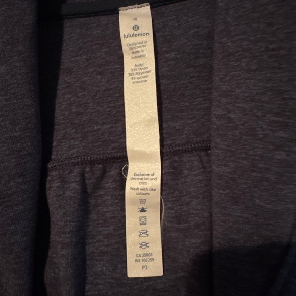 Lululemon Hooded Ready to Rulu Wrap in Heathered Blue - Size 4 - Picture 4 of 6